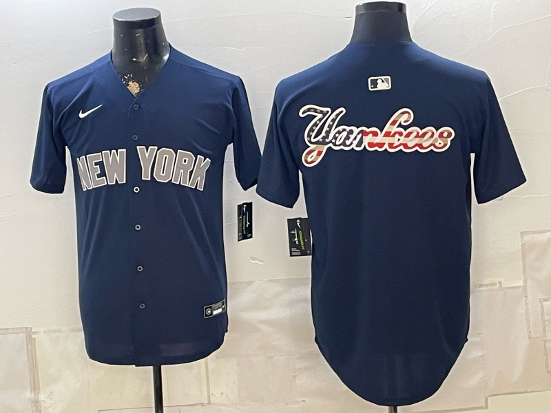 Men 2026 New York Yankees blank blue Nike MLB Jersey 0829131